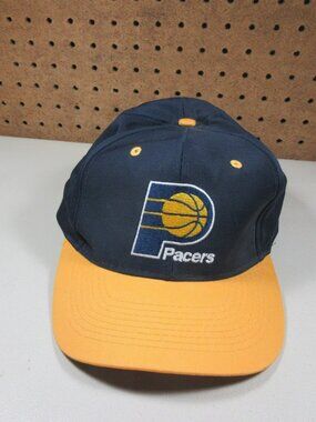 Vintage Logo Athletic mens Indiana Pacers NBA snapback hat OS NWT